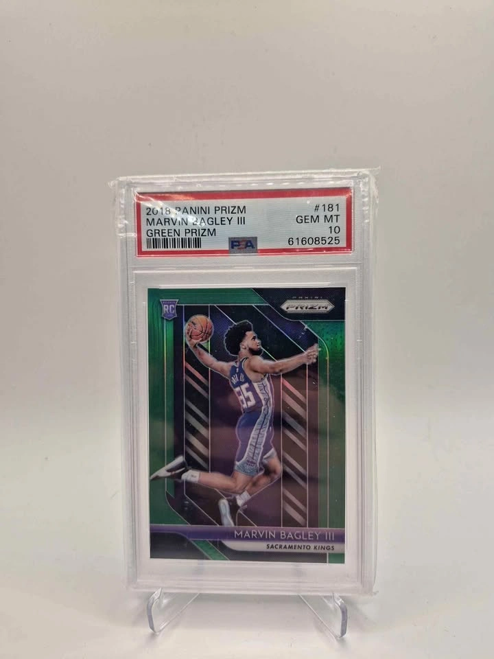 2018 Panini Prizm Marvin Bagley III Green Prizm RC #181 PSA 10