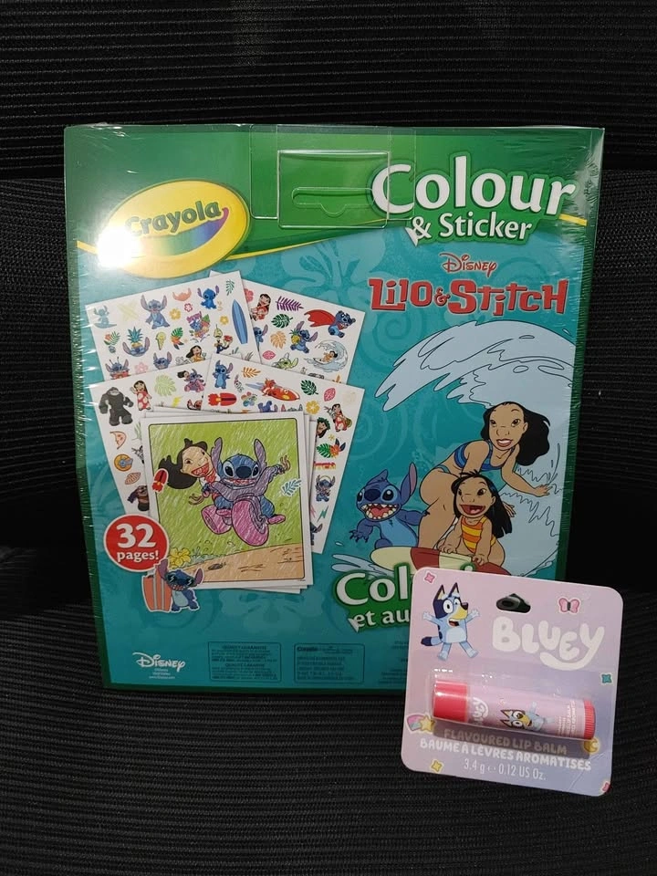 Crayola Disney Lilo & Stitch Book and Bluey Lip Balm Set - photo 2