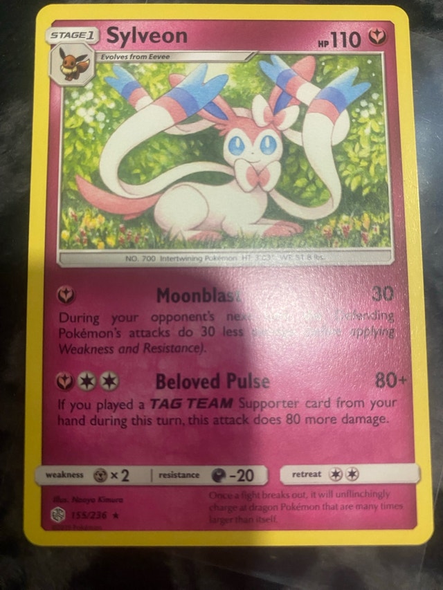 Sylveon Wigglytuff Comfey Fairy Pokemon Cards - photo 3