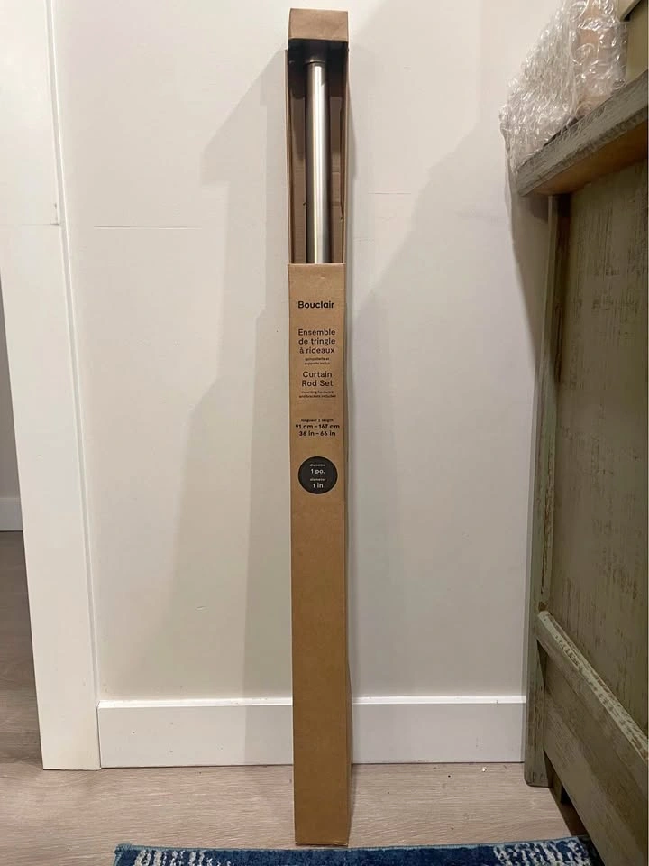 Curtain Rod Set incl. mounting hardware and brackets