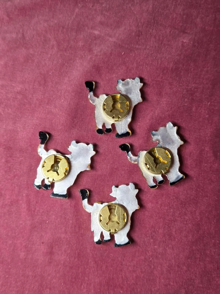 Vintage Cow Button Covers (set of 4) - photo 2