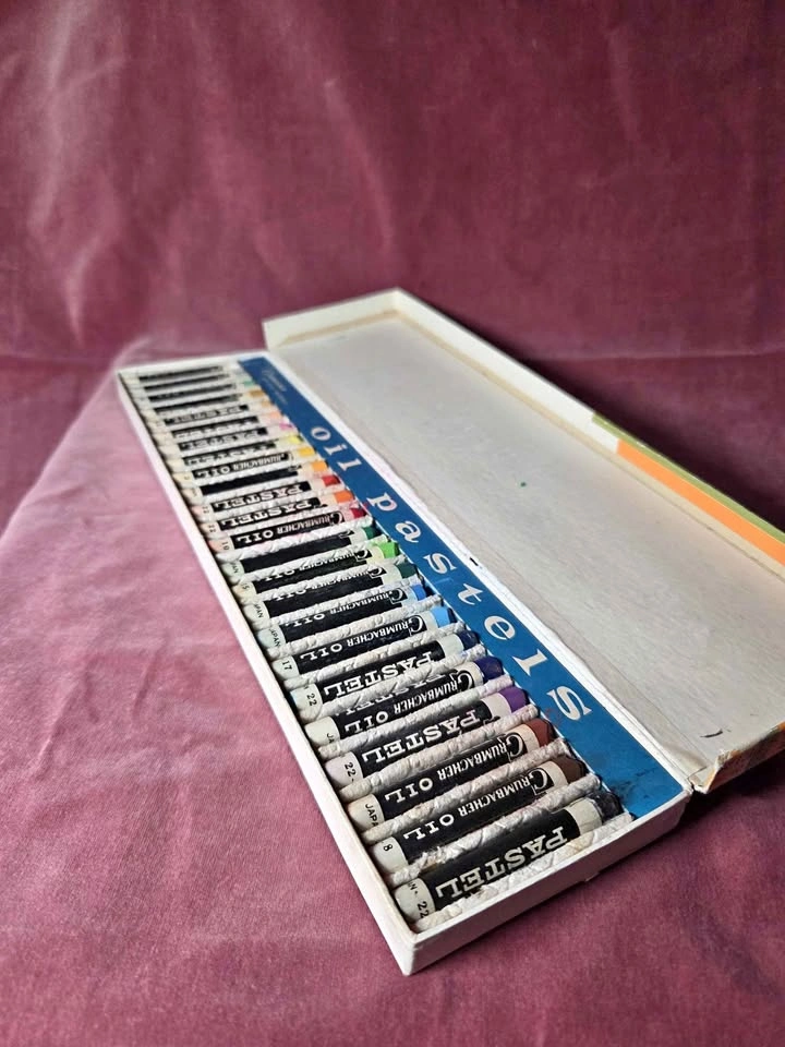 Vintage 1960s Grumbacher Oil Pastels (complete set)