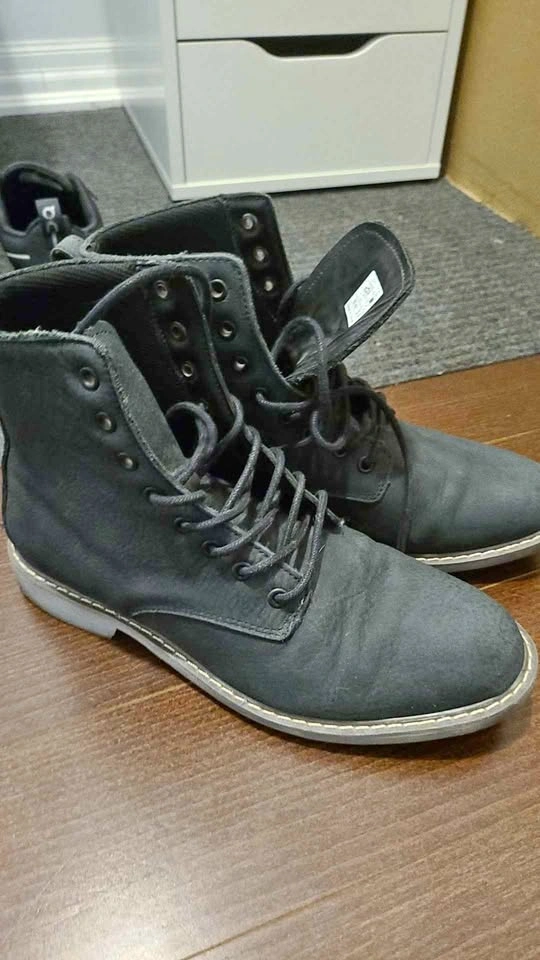 Geniune Leather Lace-up Boots