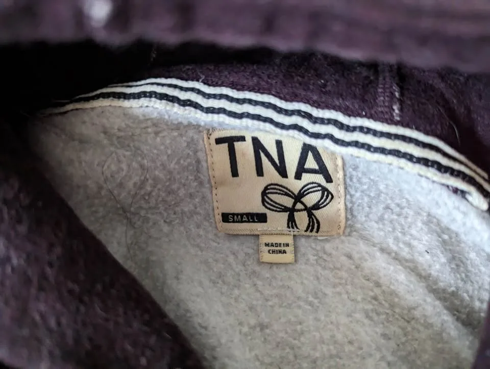 TNA Maroon Hoodie Size S Womens image indicator(2)