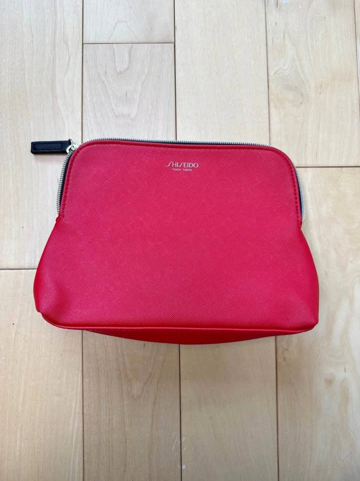 BRAND NEW Shiseido Red/Black Makeup/Toiletry Bag