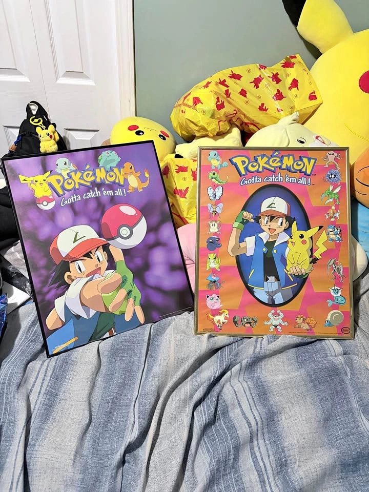 1999 Ash Poké Ball and 1998 Pokémon 150 Posters