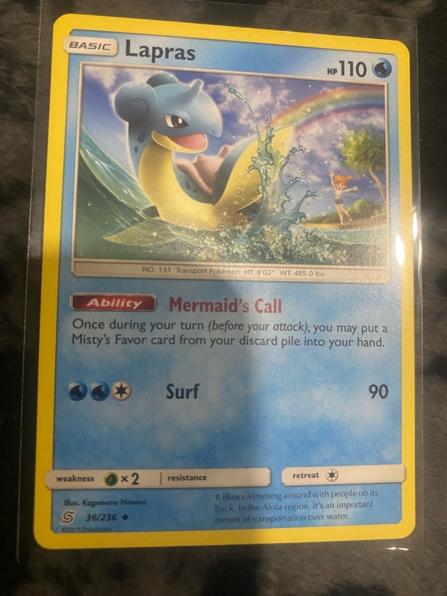 Lapras 25 26 35 36 Aurorus 26 Pokémon Cards
