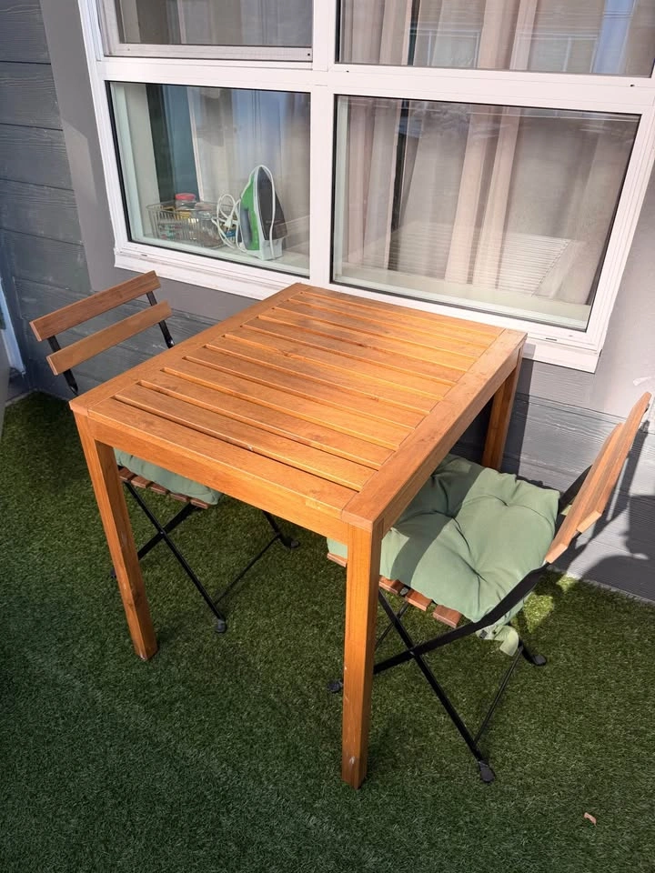 IKEA ÄPPLARÖ Outdoor Table and 2 Chairs - photo 2
