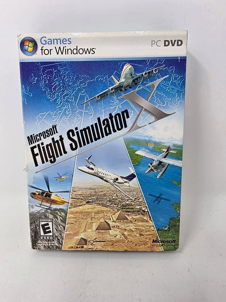 Microsoft Flight Simulator X (FSX) PC DVD-ROM Complete Set