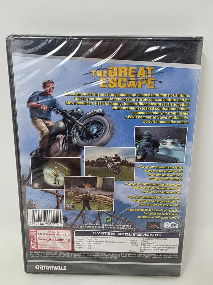 NEW SEALED The Great Escape PC DVD-ROM Game (2003) - photo 2