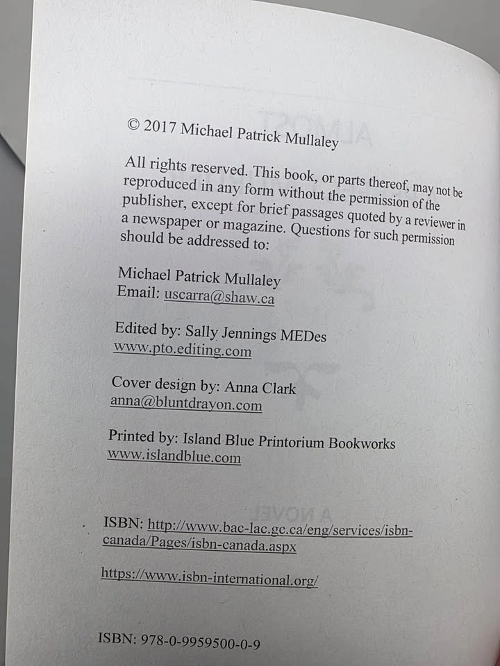 SIGNED: Almost A Perfect Murder (Vancouver Island Author) - photo 3