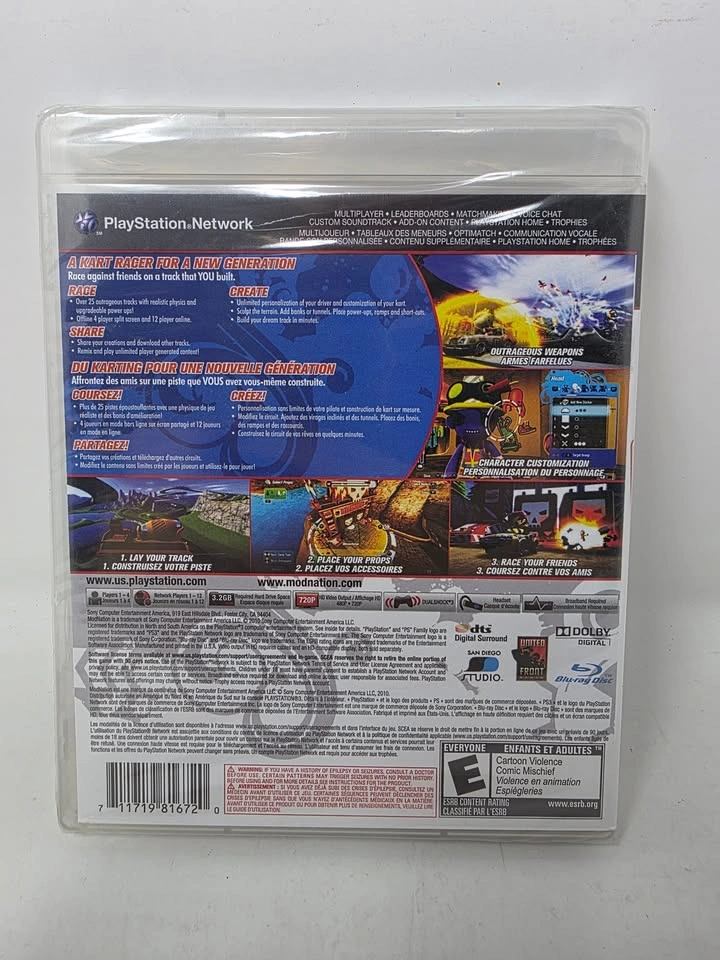 New Sealed ModNation Racers for PS3 PlayStation 3 - photo 2