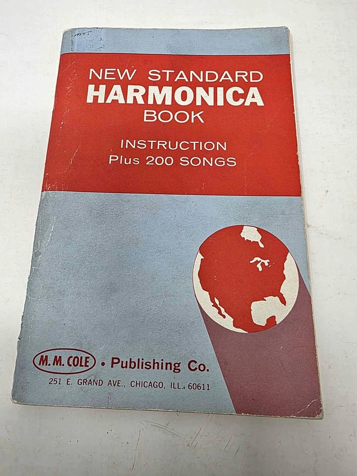 1954 New Standard HARMONICA Book - Instructions 200 Songs