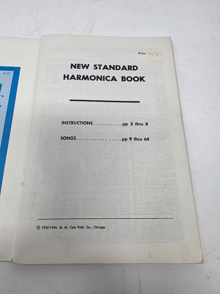 1954 New Standard HARMONICA Book - Instructions 200 Songs - photo 4