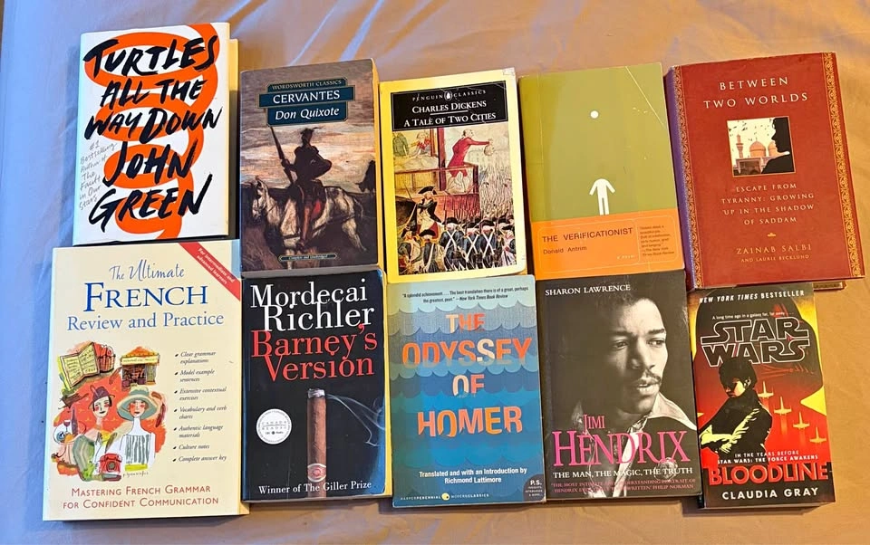 Books, Novels, Textbooks for Sale: $5-$20 Each