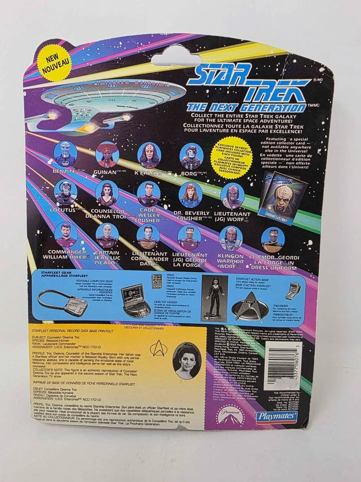 Vintage 1992 Star Trek TNG Deanna Troi Action Figure (Sealed) - photo 2