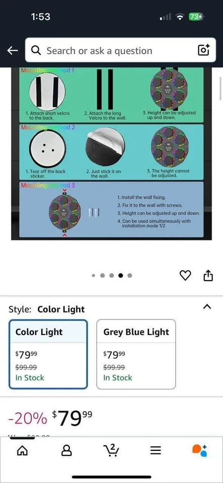 Music Boxing Machine – Wall Mounted Smart Trainer image indicator(2)