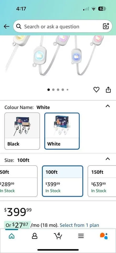 Eufy Outdoor Smart Lights 100ft RGBWW image indicator(2)