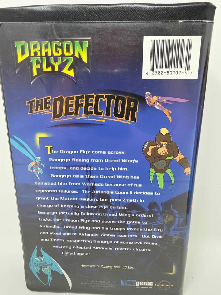 Lot of 4 Dragon Flyz VHS Tapes (1996) - Tested - photo 4