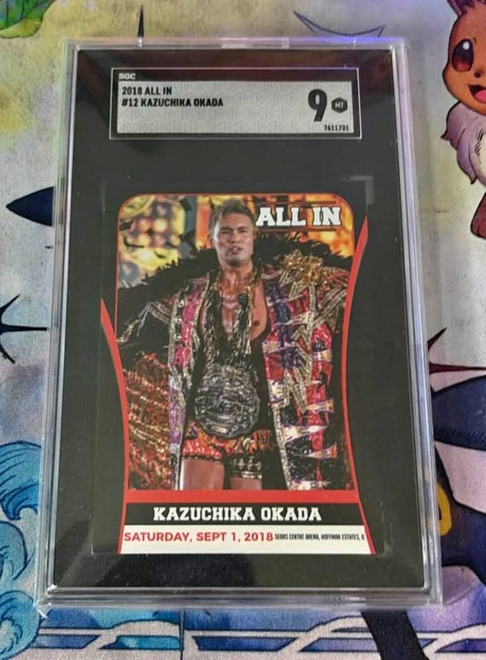 Kazuchika Okada Wrestling Card SGC 9 2018 AEW All In NJPW Graded