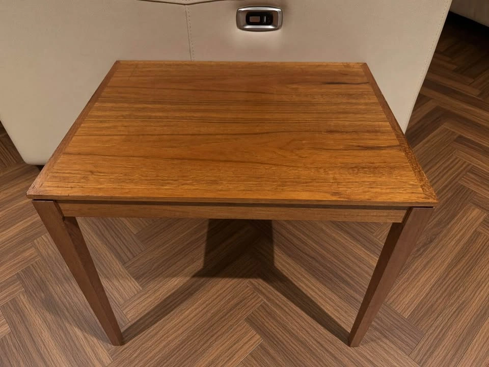 MCM Teak Side Table | Revived OG Finish | 20.5” x 15.75” x 17.5” - photo 2
