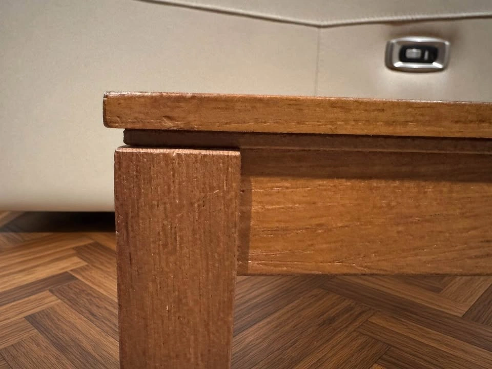 MCM Teak Side Table | Revived OG Finish | 20.5” x 15.75” x 17.5” - photo 3
