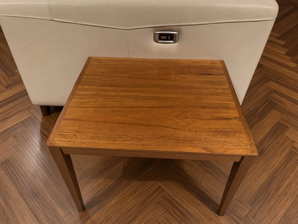 MCM Teak Side Table | Revived OG Finish | 20.5” x 15.75” x 17.5” - photo 4