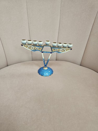 Metal Hanukkah Menorah - photo 2
