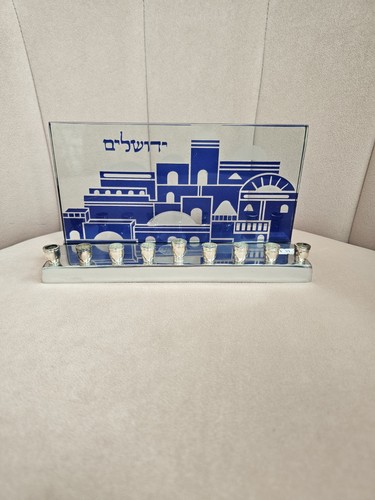 hanukkah menorah Metal And Glass