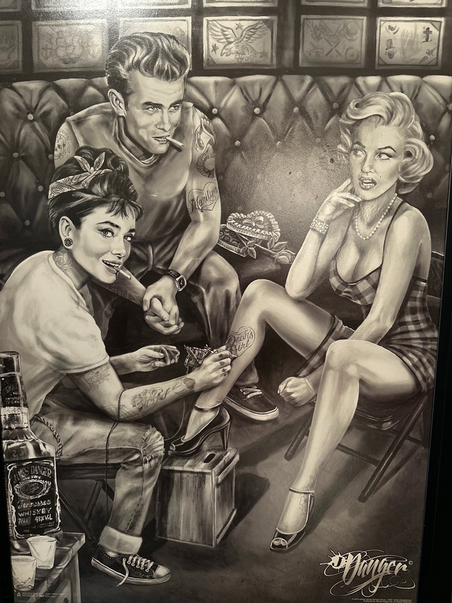 Framed art print “Icon Tattoo Corner” by James Danger Harvey - photo 2