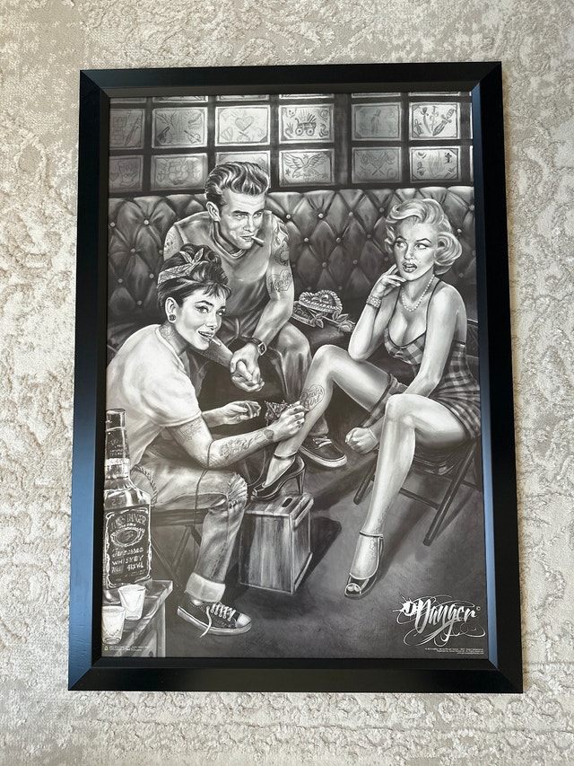 Framed art print “Icon Tattoo Corner” by James Danger Harvey - photo 4