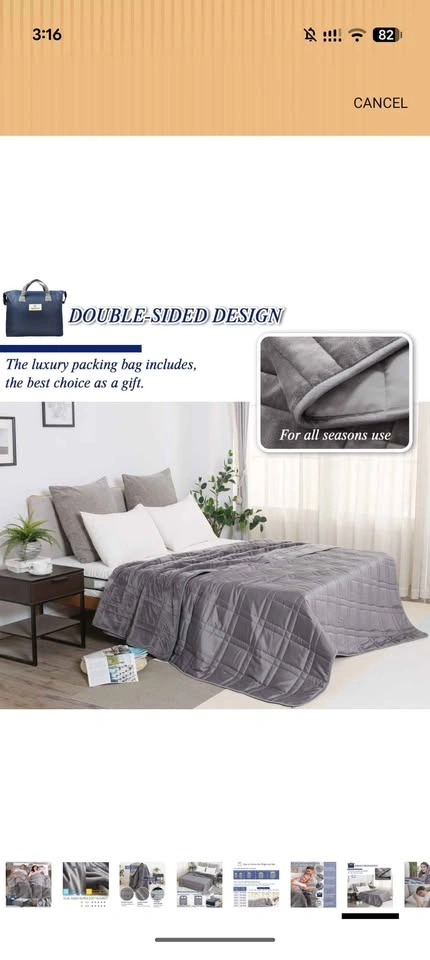 King size Weighted Blanket 30lbs - photo 2