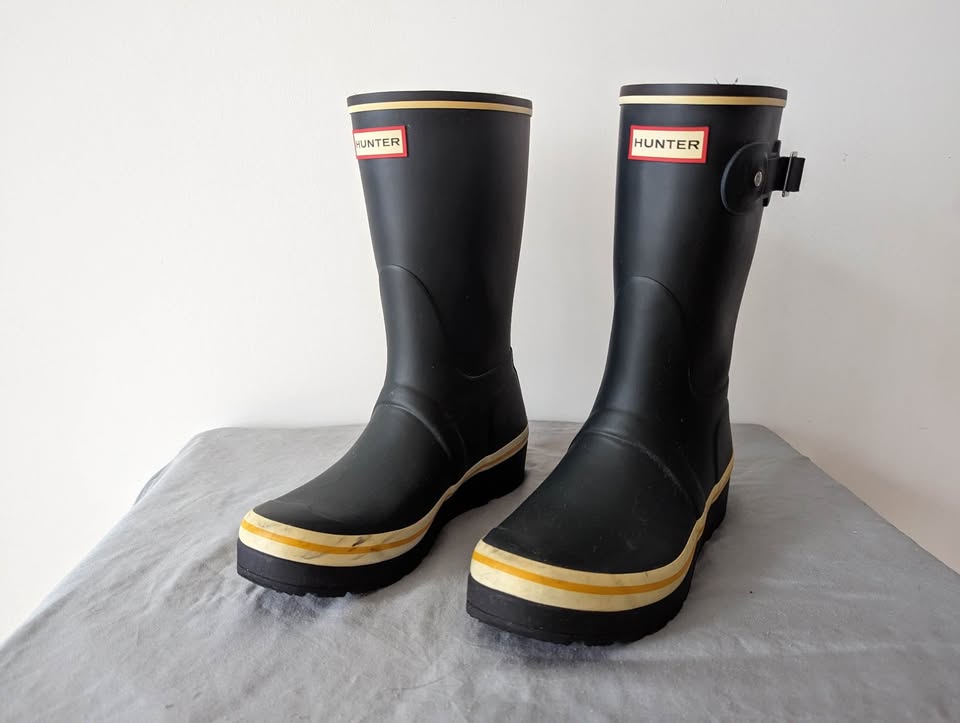 HUNTER Rain Boots Size US 8 W w/Insole & Socks - photo 3