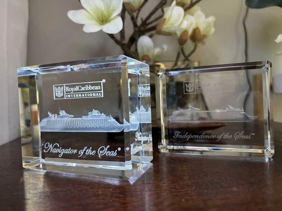 Royal Caribbean Navigator of the Seas 3D Crystal Block - photo 3