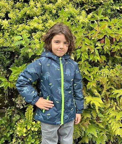 Boys’ Lightweight Hooded Puffer Jacket – Warm & Casual, Size 4