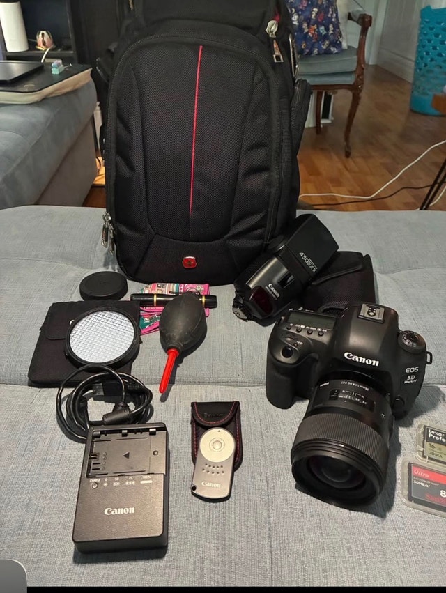Canon EOS 5D Mark IV starter pack w Sigma 35mm 1.4 lens