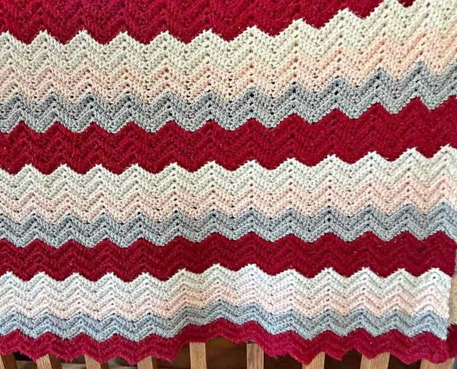 Handmade Crocheted Afghan/Throw