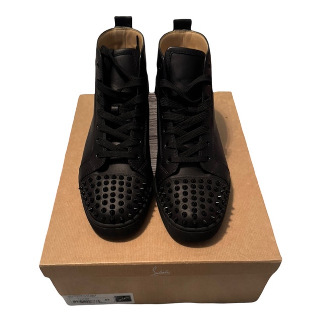 Christian Louboutin Lou Spikes Flat Calf Sz 43 - photo 2