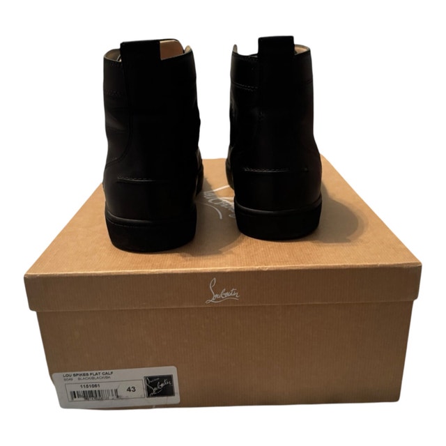 Christian Louboutin Lou Spikes Flat Calf Sz 43 - photo 3