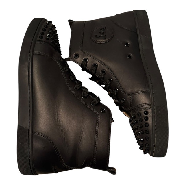 Christian Louboutin Lou Spikes Flat Calf Sz 43 - photo 4