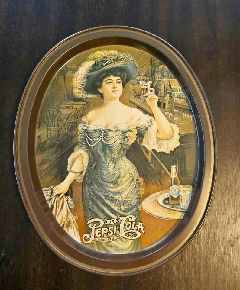 Pepsi-Cola "Lady Gibson" metal tray