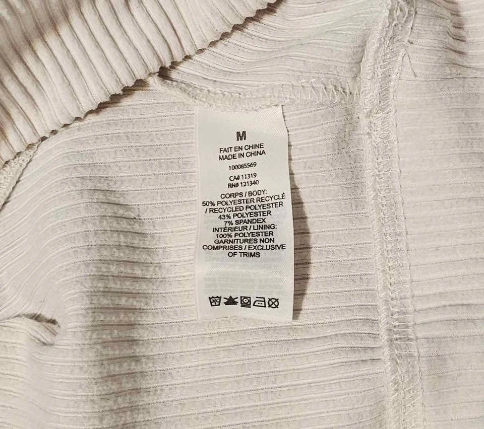 Garage Cropped Ribbed Hoodie - Cream/Ivory - photo 5