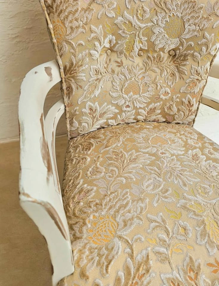 Refinished & Reupholstered Vintage Chair - photo 2