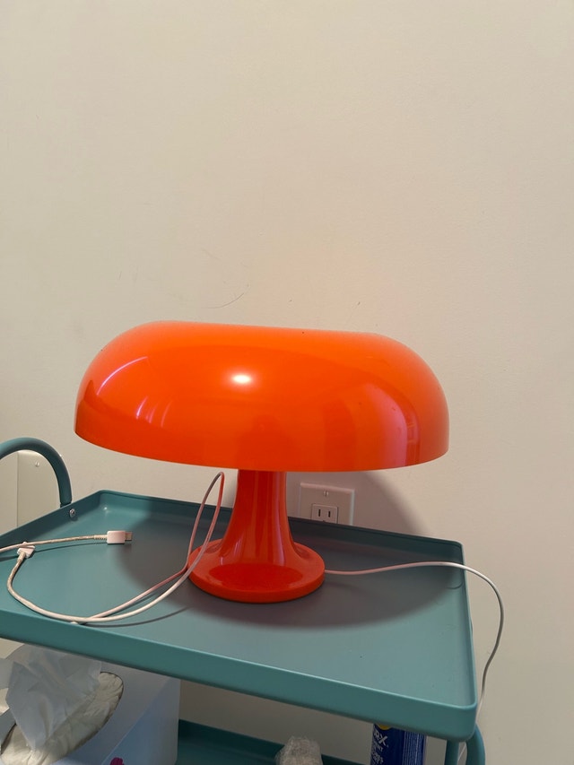 Orange Mushroom Lamp Table Lamp