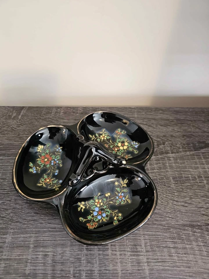 Vintage Japanese 3-section divided dish - photo 2