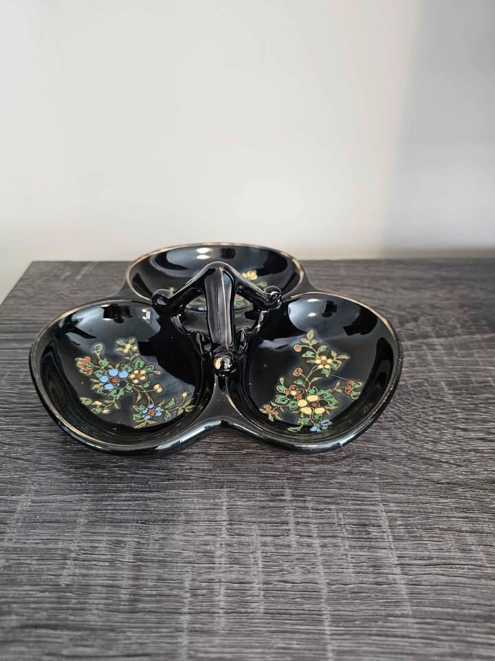 Vintage Japanese 3-section divided dish - photo 3