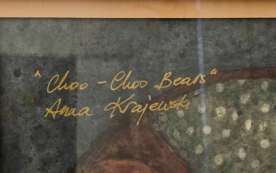 Choo-Choo Bears framed art - photo 3