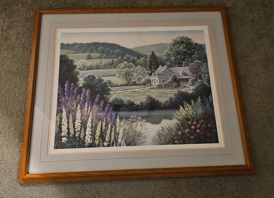Beautifully framed Country Landscape Print - photo 2
