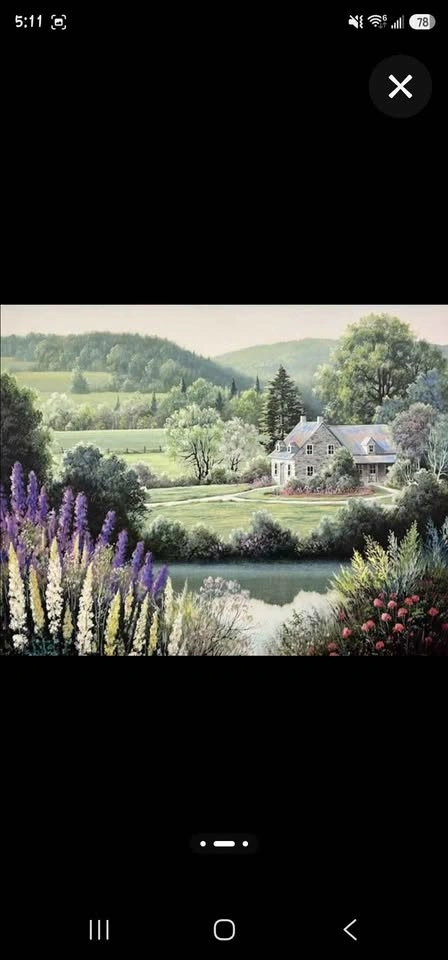 Beautifully framed Country Landscape Print - photo 3