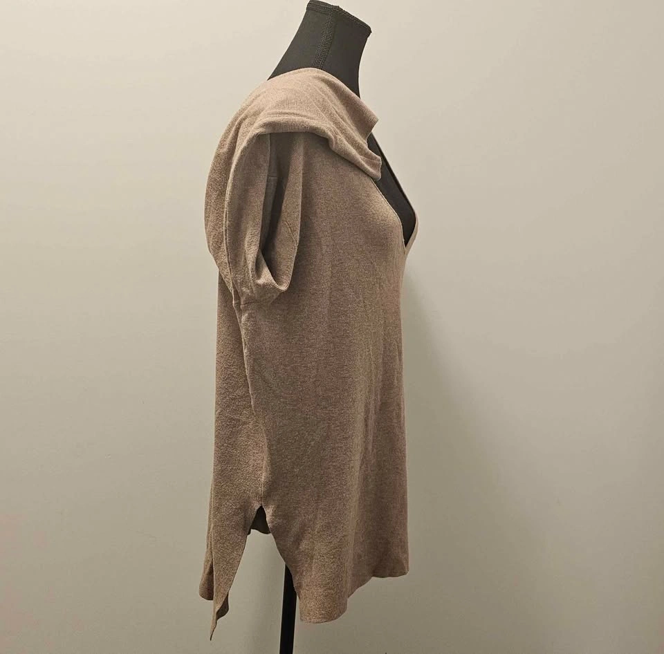 Splendid Taupe V-Neck Lightweight Women's Sweater - photo 3